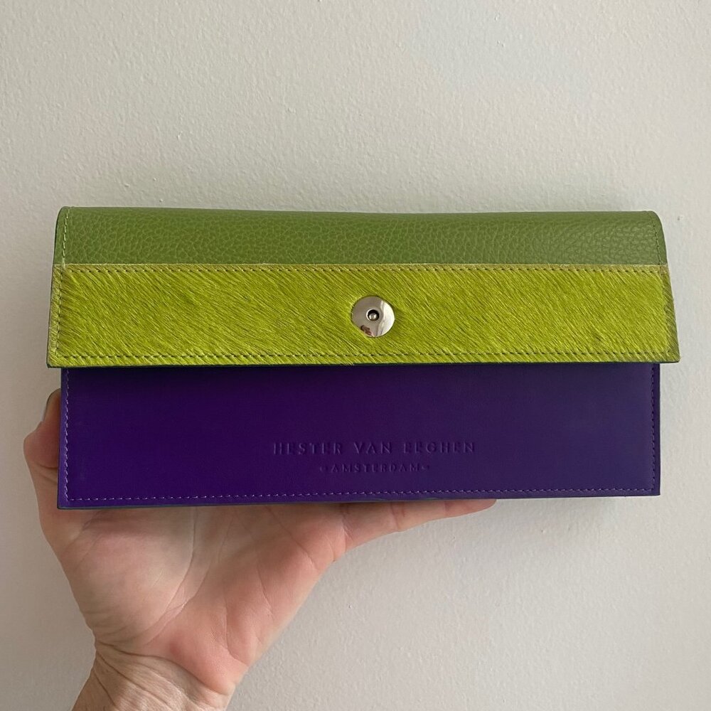 Hester van Eeghen - Resto and Pesto Clutch - kiwi kiwi purple